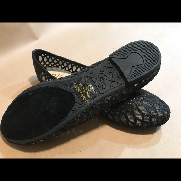 Ollie black sheer shoes with jewels - Picture 2 of 2